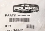 Genuine Polaris 3554508 Bearing, Needle. Fixed Price $10.78.