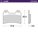 Motomaster Front Brake Pads For Ktm 890 Adventure Rally 2024 Roadpro Carbon. Fixed Price $74.94.