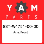 88T-W4751-00-00 Yamaha Axle, Front 88TW47510000, New Genuine Oem Part. Fixed Price $176.35.