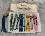 India Handmade Beaded Ski Clutch Bag Pouch New With Tags. Fixed Price $20.00.