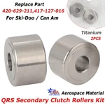 2PC Secondary Clutch Rollers Qrs Titanium For Ski-doo 600/800/850/900 2008-2025. Fixed Price $35.99.